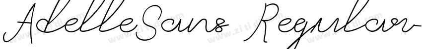 AdelleSans Regular字体转换